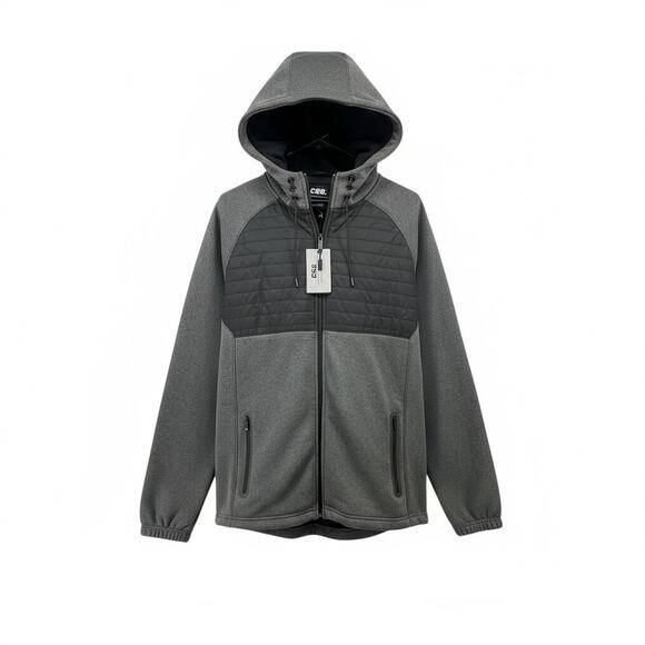 CSG Jacket Size Large NEW Black Marl Defender Zip Hoodie Champion Sports Gear - Picture 1 of 4